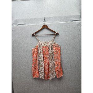 Torrid Womens Floral Print Sleeveless Camisole Top Size 0 100% Polyester Multico
